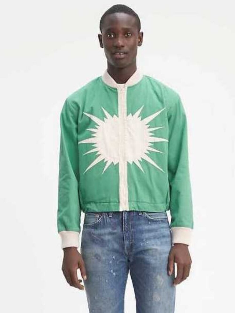 New S Levi's Vintage Clothing LVC 1950s Rocket City starburst bomber jacket